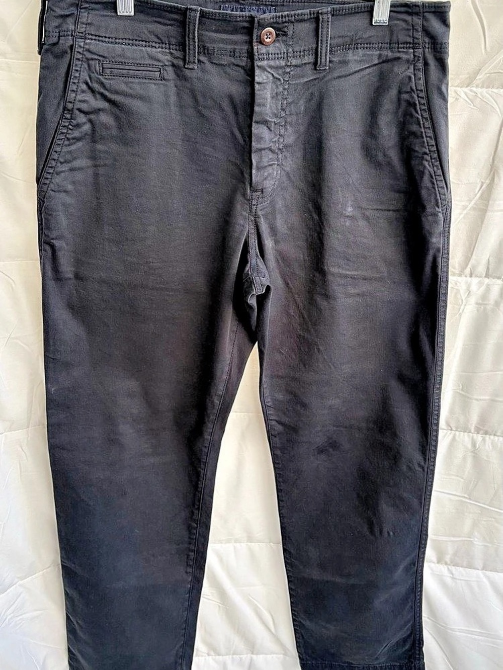 American Eagle Original Straight Chino Pants Navy Blue Waist 32 x 30